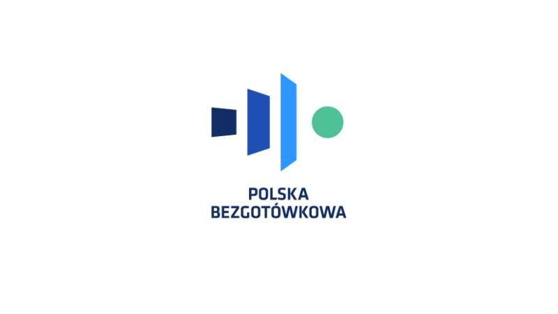 Polska bezgotówkowa kolorowe pionowe logo